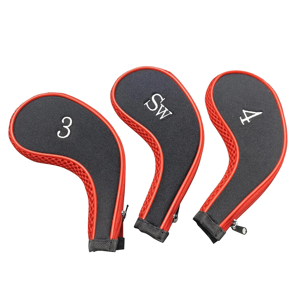 10-Piece Golf Club Head Covers Set