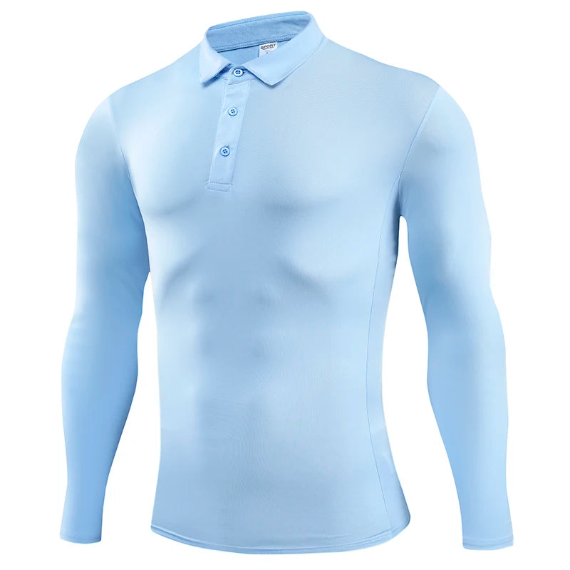 Men's Long-Sleeved Golf Shirt – SCAPED